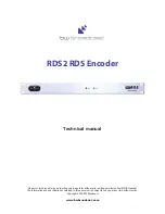 Предварительный просмотр 1 страницы BW Broadcast rds2 Technical Manual