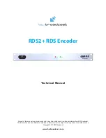 Предварительный просмотр 1 страницы BW Broadcast rds2+ Technical Manual