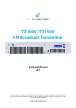 Предварительный просмотр 1 страницы BW Broadcast TX1000 Technical Manual