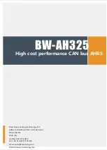 Предварительный просмотр 14 страницы BW SENSING BW-AH325 Serias Technical Manual