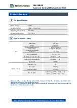 Предварительный просмотр 3 страницы BW SENSING BW-IMU50 Series Technical Manual