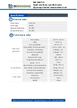 Preview for 3 page of BW SENSING BW-IMU710 Series Technical Manual