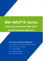 Preview for 9 page of BW SENSING BW-IMU710 Series Technical Manual