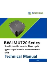 Предварительный просмотр 1 страницы BW SENSING BW-IMU720 Series Technical Manual