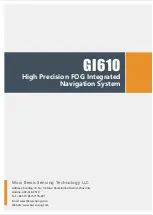 Предварительный просмотр 9 страницы BW SENSING GI610 Series Technical Manual