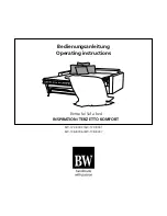 Предварительный просмотр 1 страницы BW Inspiration BW-122-8000 Operating Instructions Manual