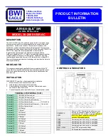 BWI Eagle AIR-EAGLE 38-2000-VBR-AC Product Information Bulletin предпросмотр