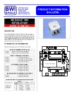 Preview for 1 page of BWI Eagle AIR-EAGLE FM2 43-1000-BAT Product Information Bulletin