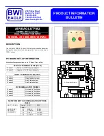 BWI Eagle AIR-EAGLE FM2 43-1000-SSB-120VAC Product Information Bulletin preview