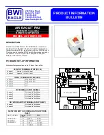 Предварительный просмотр 1 страницы BWI Eagle AIR-EAGLE FM2 43-1100R1-DC Product Information Bulletin