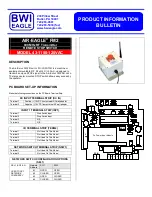 BWI Eagle AIR-EAGLE FM2 43-1150-120VAC Product Information Bulletin предпросмотр