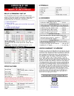 Preview for 2 page of BWI Eagle AIR-EAGLE SR 38-2000-VBR-DC Product Information Bulletin