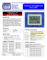 Предварительный просмотр 1 страницы BWI Eagle AIR-EAGLE SR 38-20800-DC Product Information Bulletin