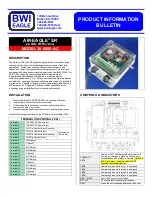 Предварительный просмотр 1 страницы BWI Eagle AIR-EAGLE SR 38-5000-AC Product Information Bulletin