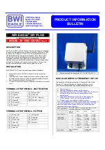 BWI Eagle AIR-EAGLE SR PLUS 36-1800-120VAC Product Information Bulletin предпросмотр