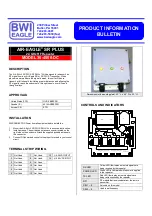 BWI Eagle AIR-EAGLE SR PLUS 36-4500-DC Product Information Bulletin preview