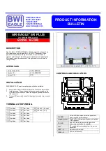 BWI Eagle AIR-EAGLE SR PLUS 36-4500 Product Information Bulletin preview