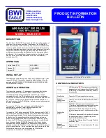 Предварительный просмотр 1 страницы BWI Eagle AIR-EAGLE SR PLUS TX Product Information Bulletin