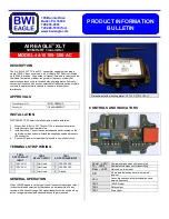 Предварительный просмотр 1 страницы BWI Eagle AIR-EAGLE XLT 44-10100-120I-AC Product Information Bulletin