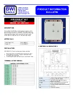 Предварительный просмотр 1 страницы BWI Eagle AIR-EAGLE XLT 441-4500-AC Product Information Bulletin