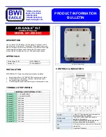 Предварительный просмотр 1 страницы BWI Eagle AIR-EAGLE XLT 441-4500-DC Product Information Bulletin