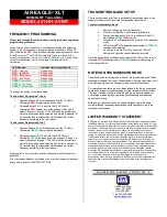 Предварительный просмотр 2 страницы BWI Eagle AIR-EAGLE XLT 441-HH-4-VBR Product Information Bulletin