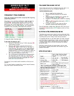 Предварительный просмотр 2 страницы BWI Eagle AIR-EAGLE XLT 441-HH-9-VBR Product Information Bulletin