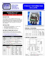 BWI Eagle AIR-EAGLE XLT 441AN-5000-4-20O-120VAC Product Information Bulletin предпросмотр