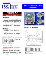 Preview for 1 page of BWI Eagle AIR-EAGLE XLT 44P-8-ESTOP Product Information Bulletin