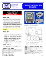 BWI Eagle AIR-EAGLE XLT 44UL-2000-DC Product Information Bulletin предпросмотр