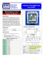 Preview for 1 page of BWI Eagle AIR-EAGLE XLT PLUS 461-5000-DC Product Information Bulletin