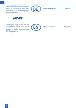 Предварительный просмотр 2 страницы BWT 6-372027 Installation And Operating Manual