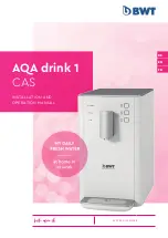 BWT AQA drink 1 CAS Installation And Operation Manual предпросмотр