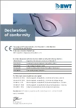 Preview for 39 page of BWT AQA drink Magnesium Mineralizer II Operating Manual