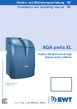 BWT AQA perla XL Installation And Operating Manual preview