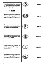 Предварительный просмотр 2 страницы BWT AVANTI HWS Installation And Operating Manual