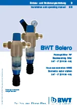 Предварительный просмотр 1 страницы BWT Bolero HWS Series Installation And Operating Manual