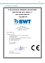 Предварительный просмотр 18 страницы BWT CRU 200 Installation And Operating Manual