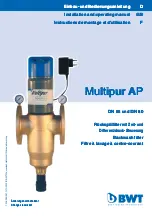 Предварительный просмотр 1 страницы BWT Multipur 65 A Installation And Operating Manual