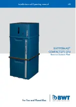 BWT PERMAQ COMPACT 270 Series Installation And Operating Manual предпросмотр