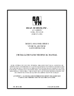 Preview for 1 page of Byan System 800A Series Installation And Technical Manual