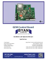 Byan G2M Installation And Operator'S Manual предпросмотр