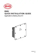 Предварительный просмотр 1 страницы BYD BMU Quick Installation Manual