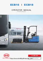 BYD ECB16 Operator'S Manual предпросмотр