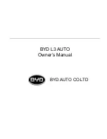 BYD L3 AUTO Owner'S Manual предпросмотр