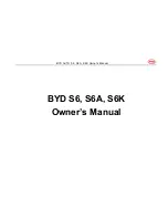 Предварительный просмотр 1 страницы BYD S6 Owner'S Manual