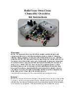 BYOC Chancellor Overdrive Instructions Manual предпросмотр