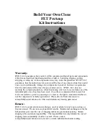 BYOC FET PreAmp Kit Instructions Manual предпросмотр