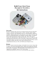 Preview for 1 page of BYOC Parametric Overdrive Instructions Manual