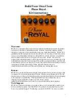 BYOC Phase Royal Instructions Manual preview